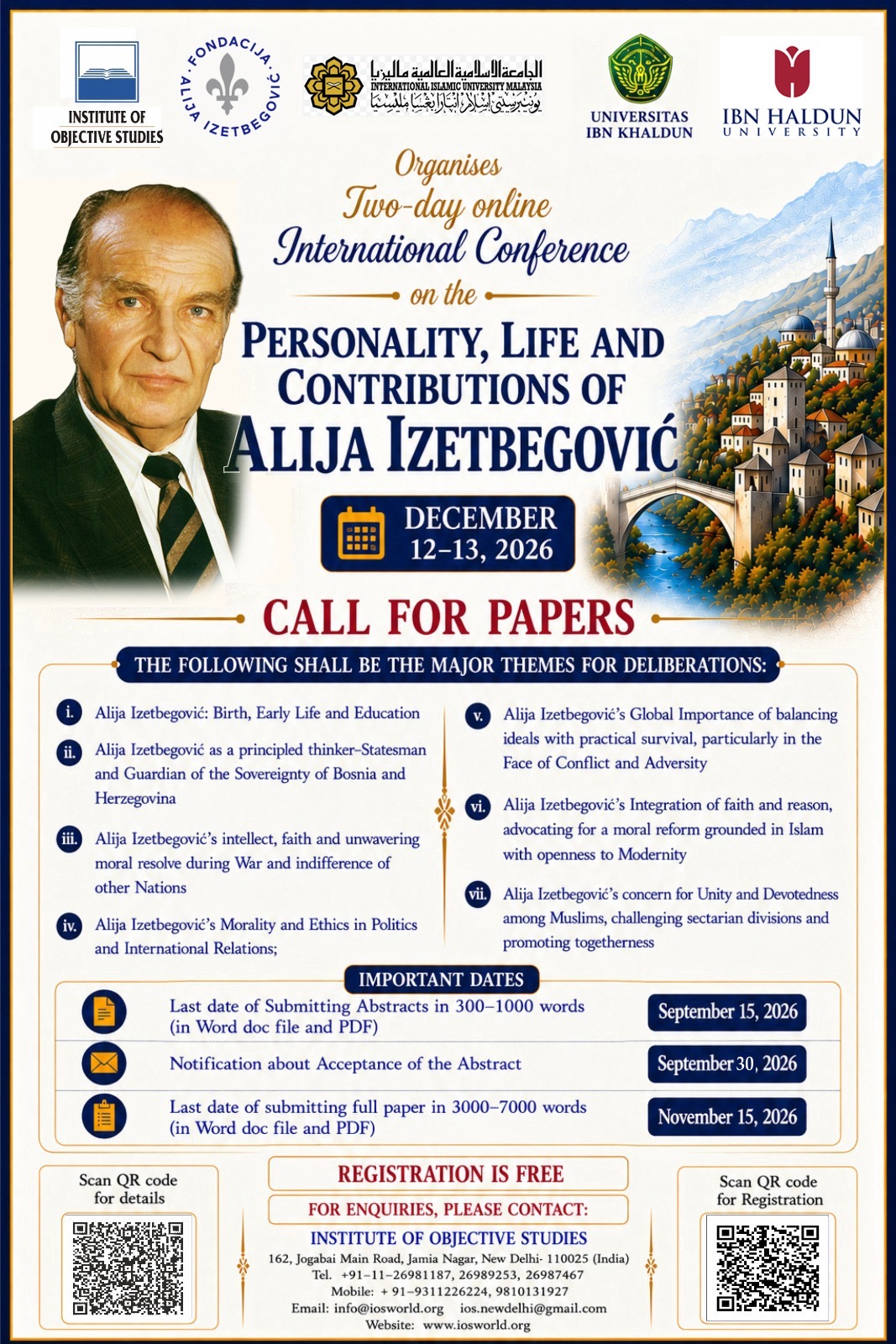 IOS Alija Izetbegovic International Online Conference